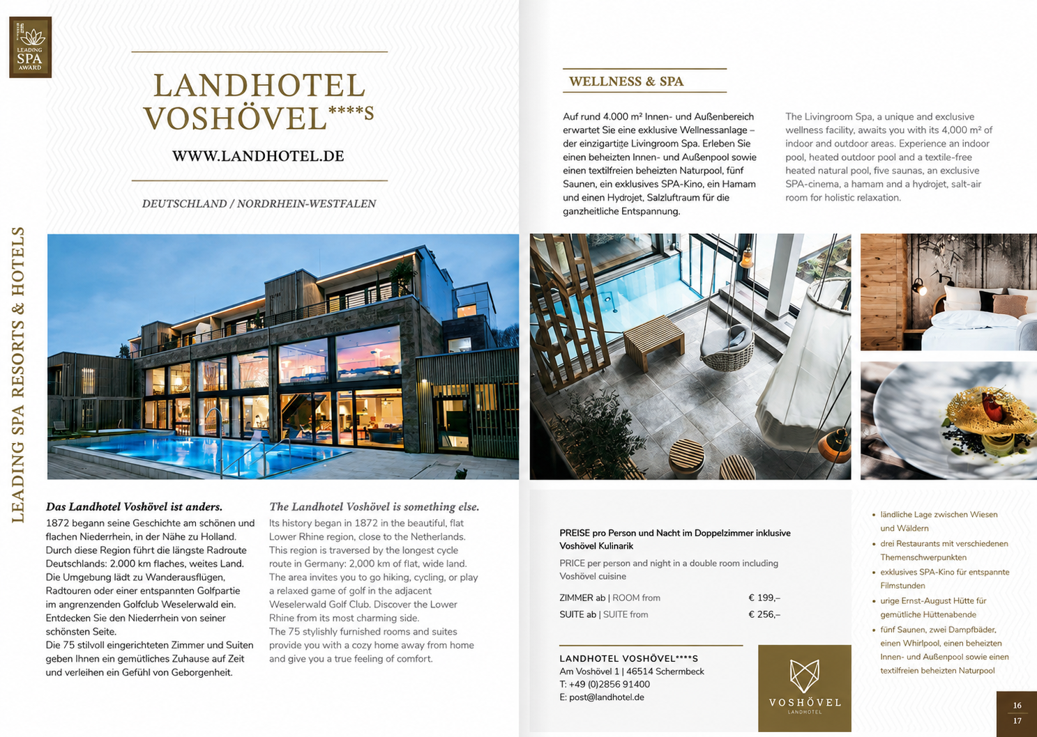 Magazine double-page spread